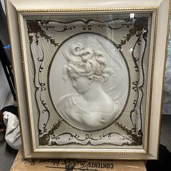 Turner Wall Accessory original 1924 East Wind Cameo Pink Lady