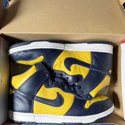 Nike dunk high michigan