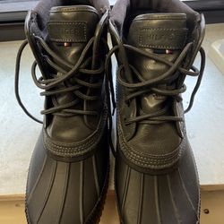 TOMMY HILFIGER Men's Colins 2 Waterproof Duck Boots, Size 12, Dark Gray