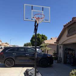 Adjustable Shatterproof Lifetime Basketball Hoop