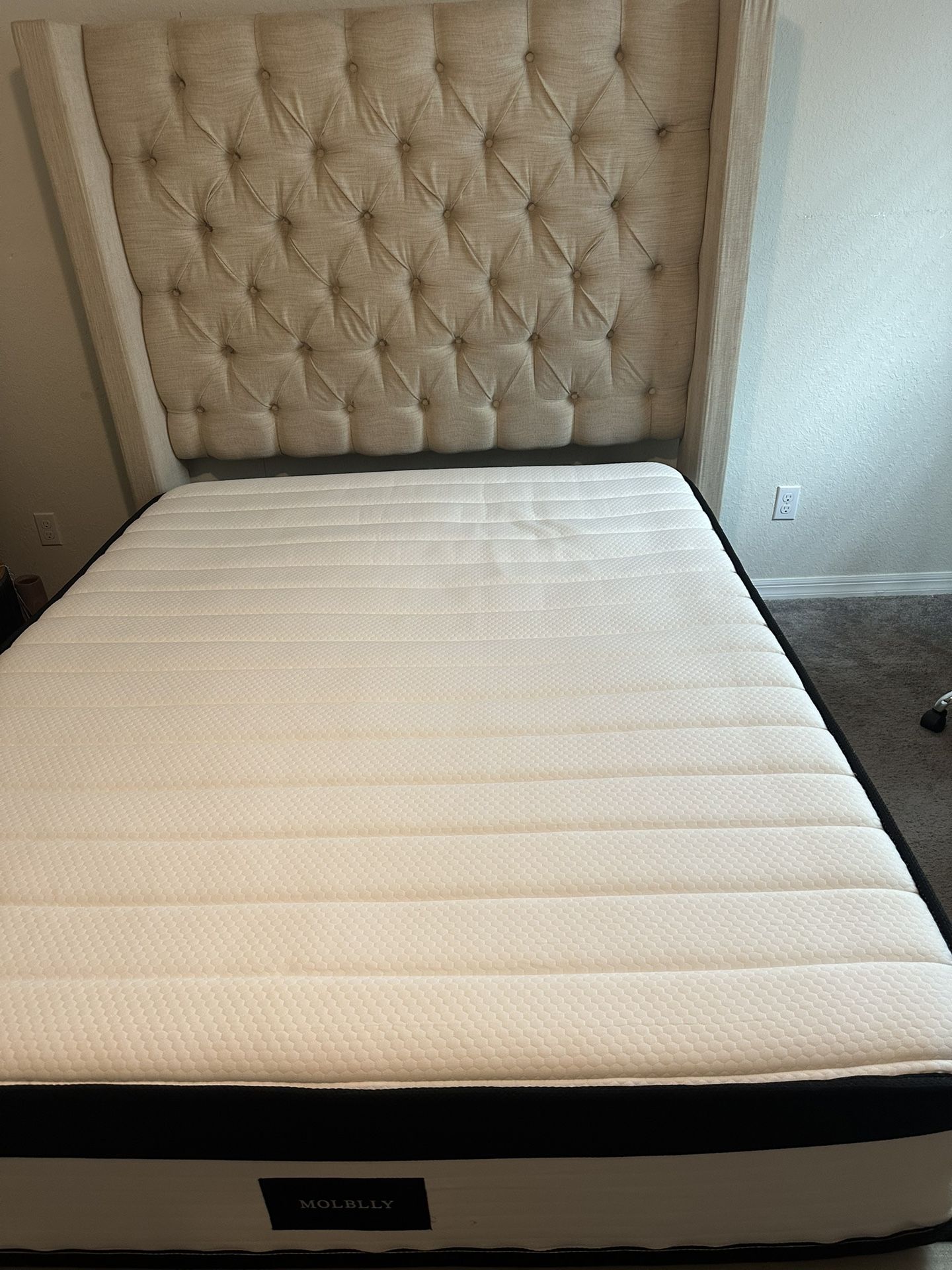 Bed frame and mattress