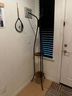 Coat rack decor table