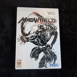 2009 action-adventure game MadWorld for the Nintendo Wii with case and booklet insert