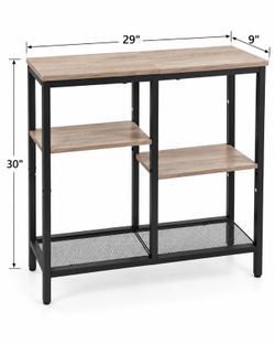 Console Table Entryway Table with Storage Shelves NEW