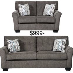 🇺🇸HUGE Ashley Furniture Sale!🇺🇸 Brand New Sofa Loveseat Living room Set! $50 Down Takes It Home Today!