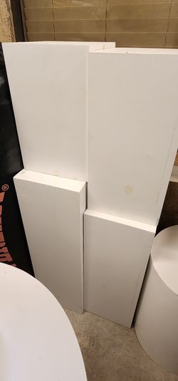 Party Square Stands Solid Wood 4 Pcs