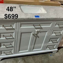 48in Bathroom Vanity with Top