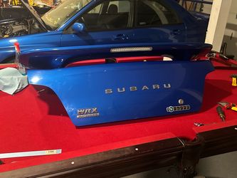 WRX trunk with spoiler