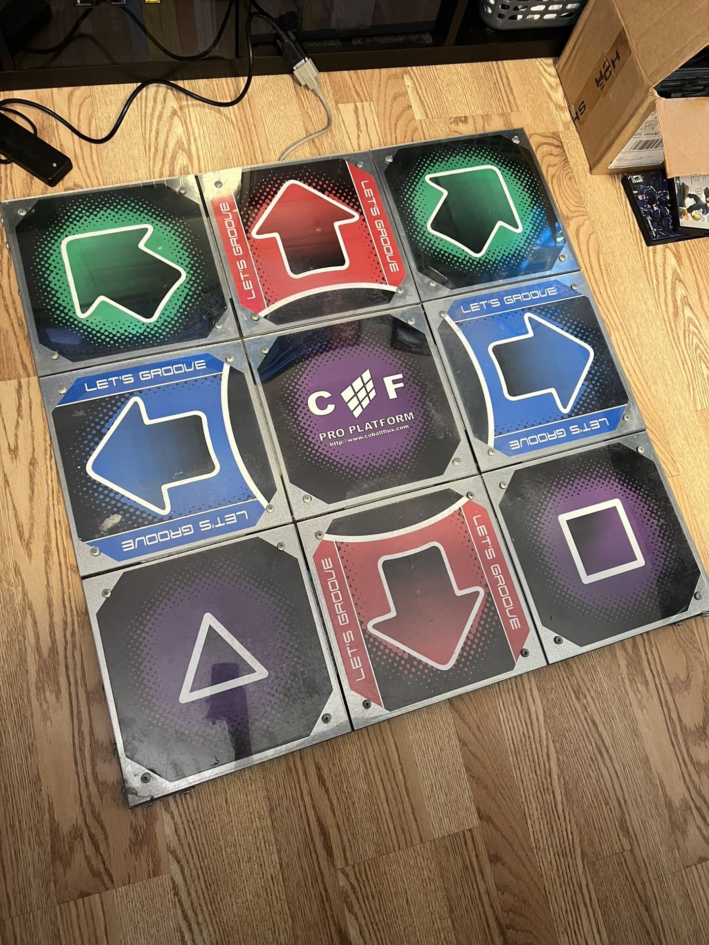 Cobalt Flux Platform Dance Pad DDR