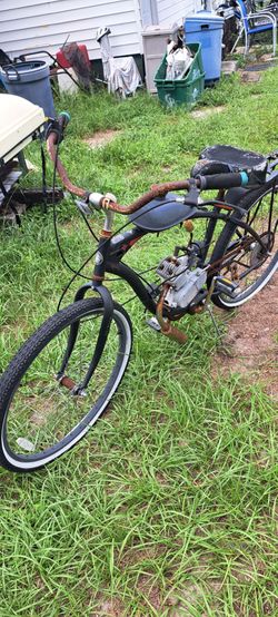 Bicycle with gas motor