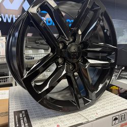Set 4 20" Voxx Replica Trail Boss Gloss Black Wheels 20x9 6x5.5 27mm Rims