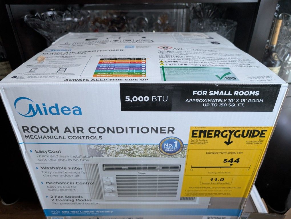 Midea 5,000 BTU 150 Sq ft Mechanical Window Air Conditioner