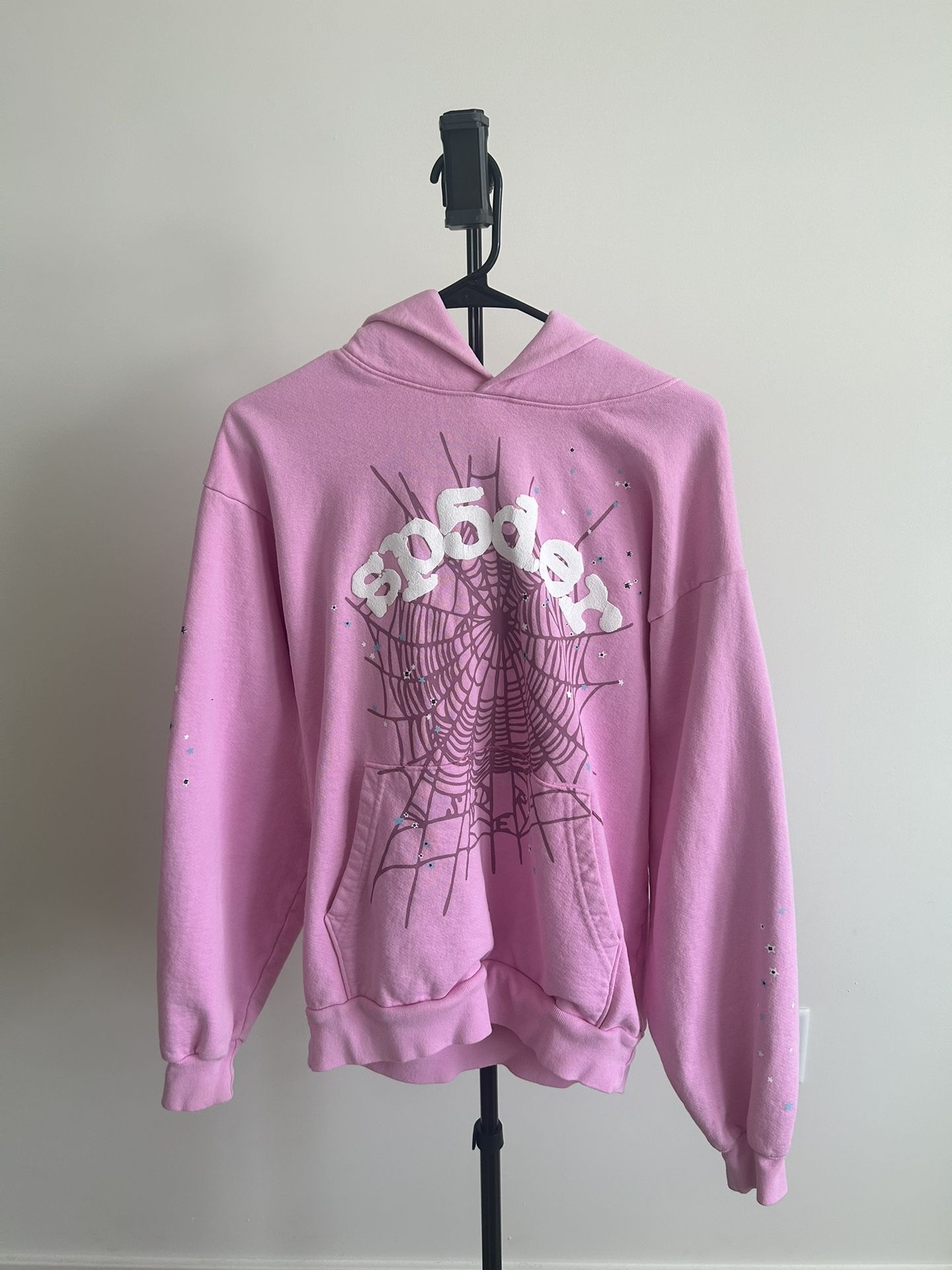 Sp5der OG Web Hoodie (Pink)