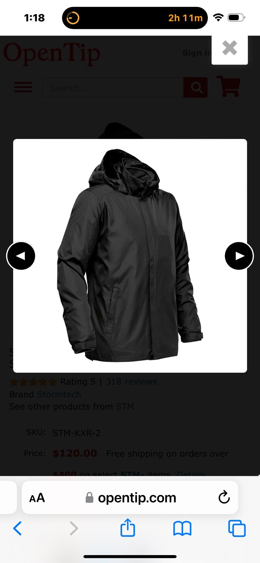 New Stormtech Jacket 