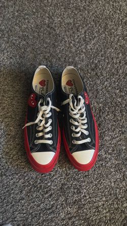 Converse Chuck Taylor All Star 70 Ox Comme des Garcons PLAY Black Red Midsole