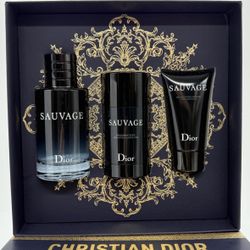 Dior Sauvage Eau de Toilette 3-Pc. Gift Set  Dior Sauvage Eau de Toilette 3.4 oz (100 ml) Dior Sauvage Deodorant Stick 2.6 oz Dior Sauvage After-Shave