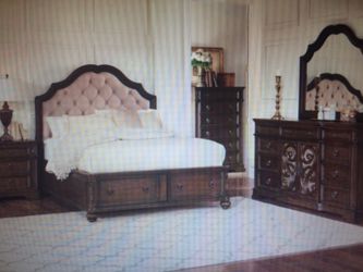 Queen bedroom set 4 piece