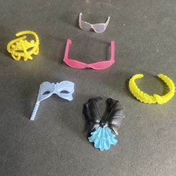 Assorted Vintage Barbie, LOL, And Monster High Accessories 