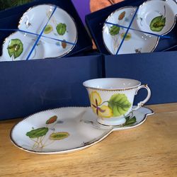 Vintage I. Godinger & Co. Tivoli Tea & Dessert Sets – 3 Complete Boxed Sets