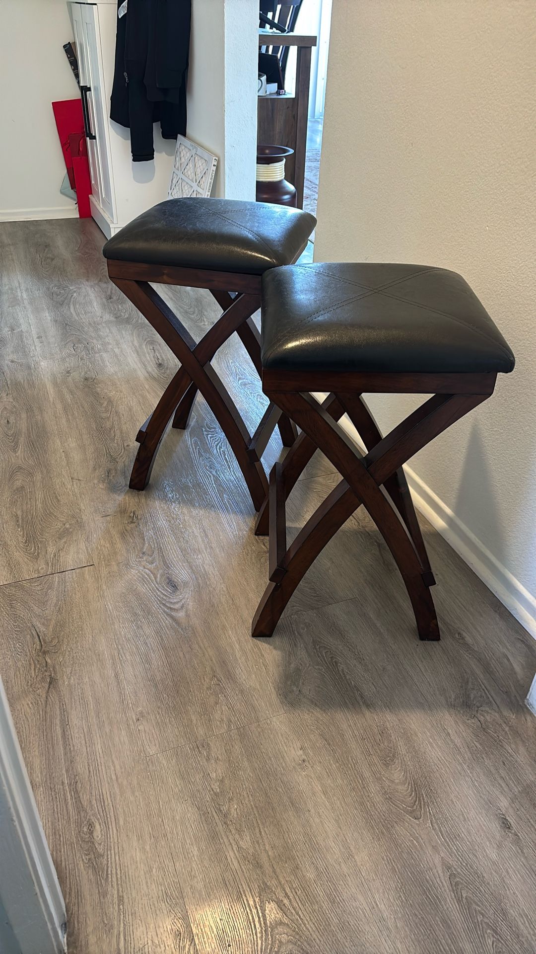 Brown Stool Chairs 
