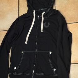 True Religion Classic Logo Zip-Up Hoodie