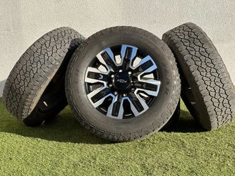 OEM 20" Chevy Silverado 2500 Rims GMC Sierra 3500HD Wheels Ultimate 8x180 A/T LT275/65R20 Tires 4x4