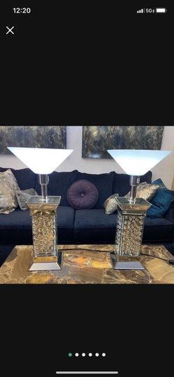 Crystal Lamps ( Pair)