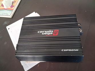 Brand new 5,000 watt cerwin vega amplifier,  im willing to trade amp for powerd subwoofer for my surround sound system