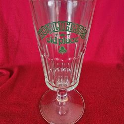 Vintage Houlihan's Old Place 16 Oz. Stemmed Heavy Beer/ Beverage Glass/ RARE