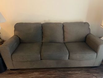 Gray Fabric 3-Seat Sofa