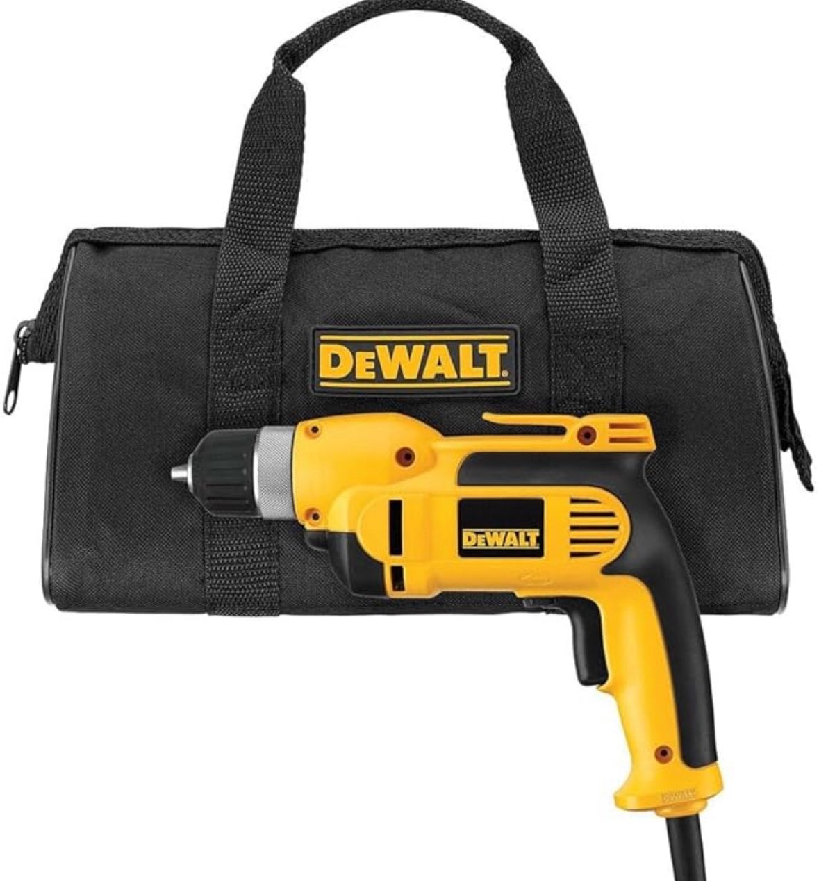 DEWALT Corded Drill, 7.0-Amp, 3/8-Inch, Pistol Grip (DWD110K), Yellow
