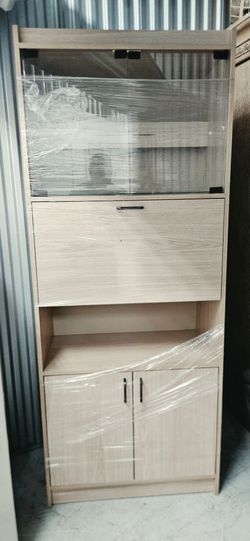 Shelf/cabinet with light inside display