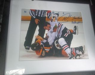 Autographed Andrew Shaw Chicago  Blackhawks 2013 Stanley Cup Finals Fight