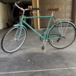 Oh Baby Beautiful Blue Vintage Bike || 7 Speed for Big Person