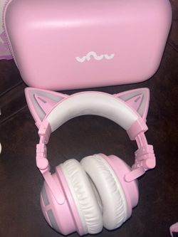 YOWU cat ear pink headphones