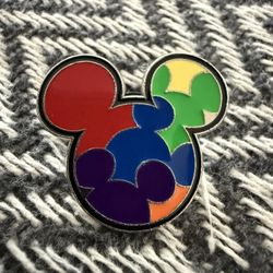 Disney Mickey Mouse Bright Mickey Icon Collection Pin Rainbow Pin