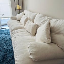 Beige 3 Seater Sofa