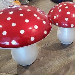 Decorative Glass Mushrooms