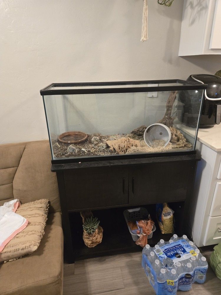 Reptile Enclosure Tank With Stand 