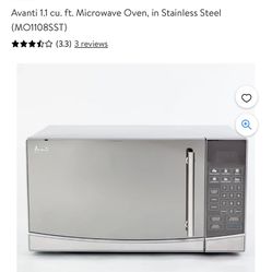 Avanti Microwave Oven