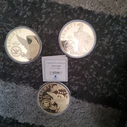 Classic Eagle Indian Head Eagle 24 karat gold coins
