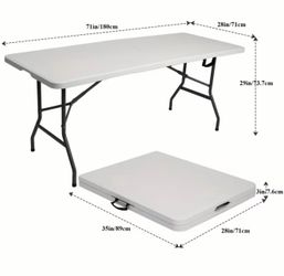 6ft folding table