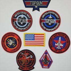 Top Gun Patch Set From Movie For Halloween 
