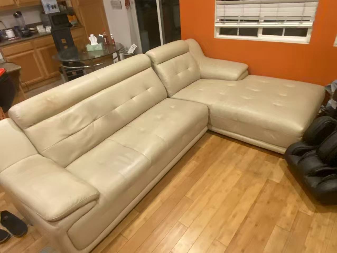 Large Leather Sofa