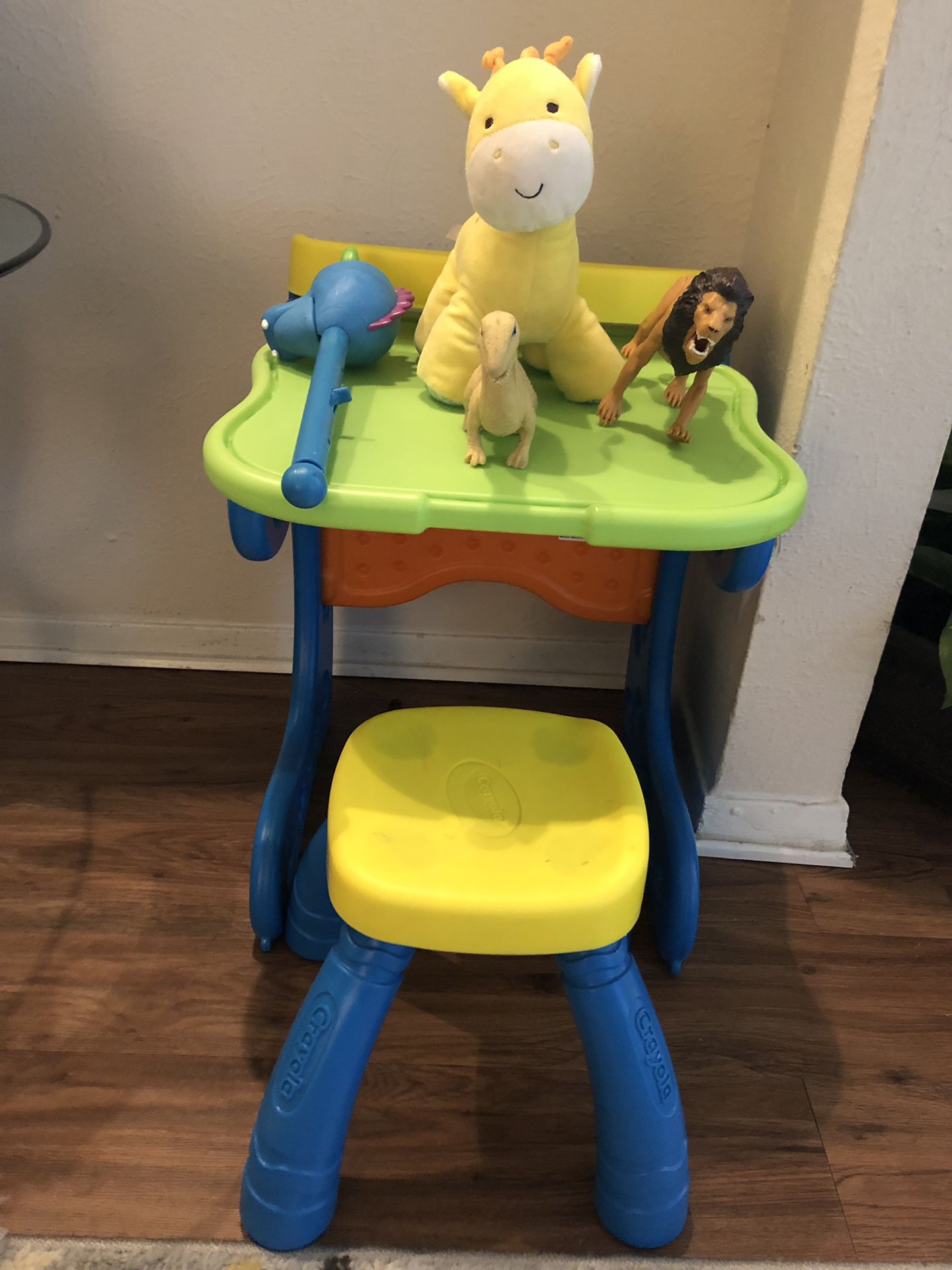 Kids table with chair+ FREE toys of your choice