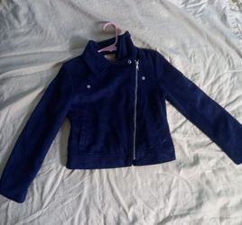 Navy suede Jacket