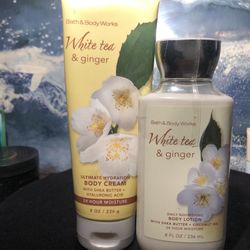 Victorias Secret White Tea And Ginger Body Cream And Lotion