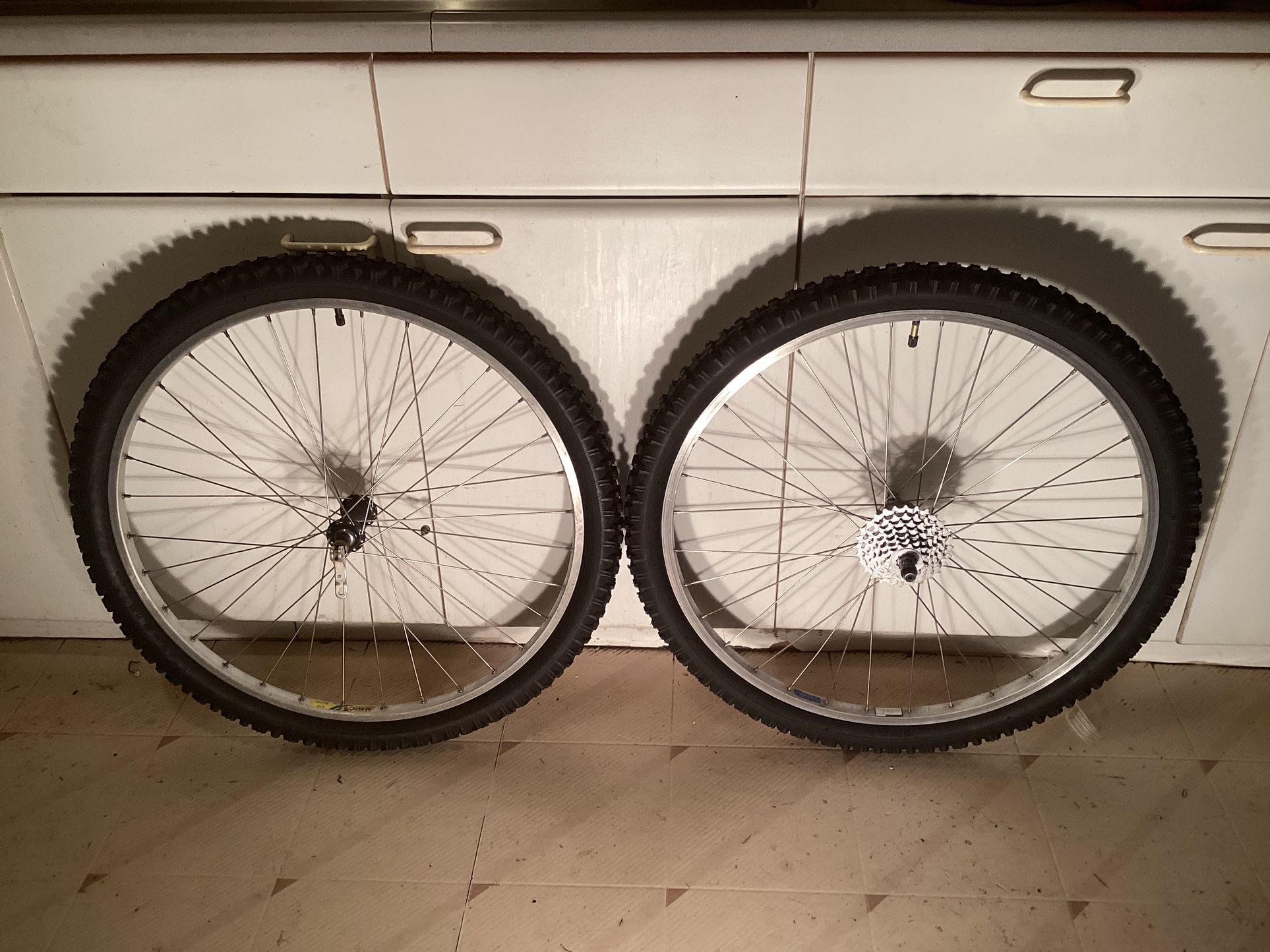 26” Mountain Bikes Wheels 7 Speed Excellent Condition Tires And Tubes News $55 Firm 