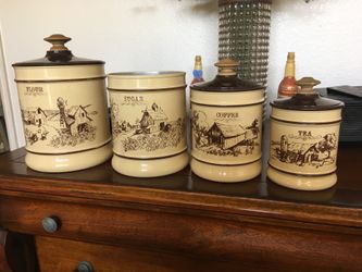 Vintage Farmhouse Kitchen Canisters