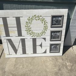 HOME Farmhouse Decir With 3 Photo Inserts